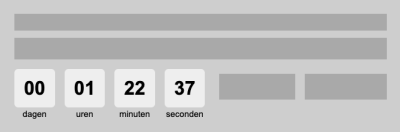 Countdown banner widget