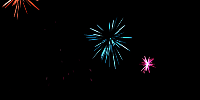Fireworks effect widget