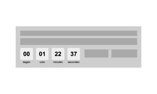 Countdown banner widget