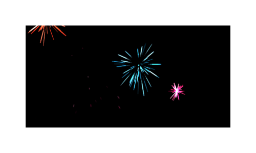 Fireworks effect widget