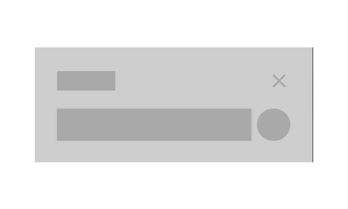 Example of a search widget